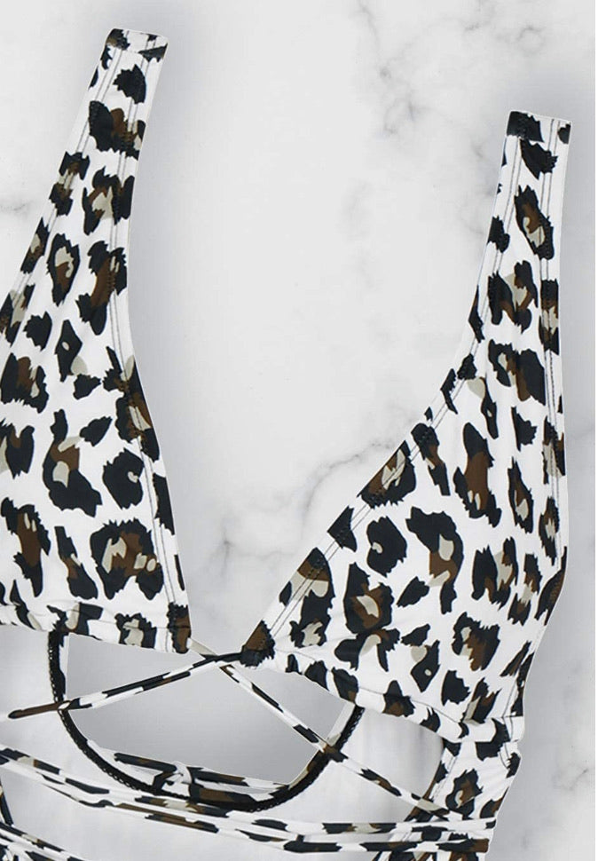 Halloween Leopard Print Bralette