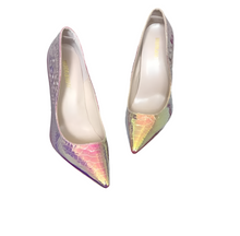 Sneaky - multi color snake print high heel shoes