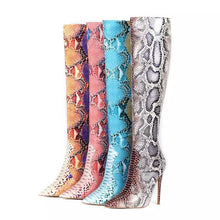 Slytherin Snake Skin Knee-High Boots