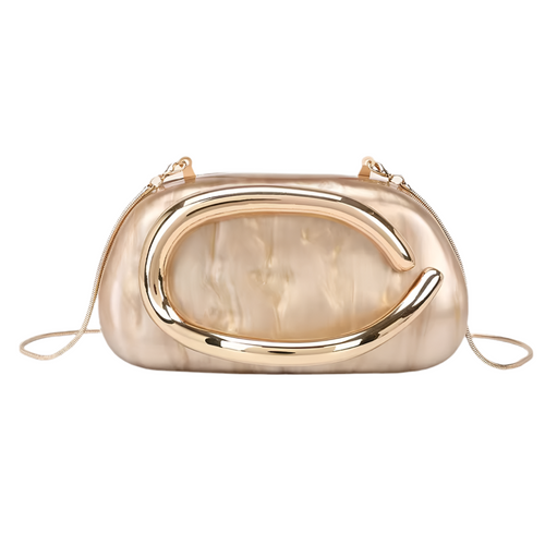 The Luxe Marbled Clutch