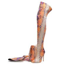 Slytherin Snake Skin Knee-High Boots