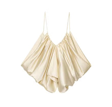 Beige satin camisole on a white background. Champagne satin silk camisole with gathered neckline and fluid drape, timeless luxury cami

luxury camisole

silk satin cami

old money fashion

elegant women’s tops

quiet luxury clothing

BellaRose Couture

satin camisole women

minimalist luxury top