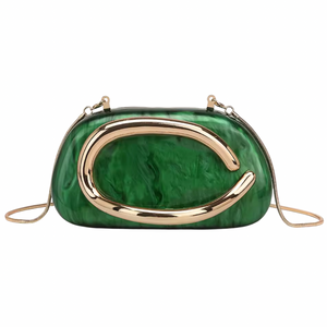 The Luxe Marbled Clutch