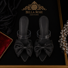 La Nœud Élégance Stiletto Mule - Noir