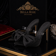 La Nœud Élégance Stiletto Mule - Noir