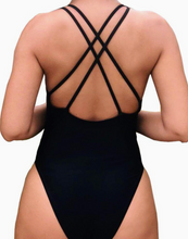 Birthday Slay - black & gold womens 1 piece swimsuit