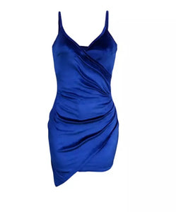 Blueberry- navy velvet dress