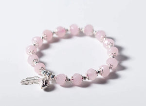 Rose - rose quartz love bracelet