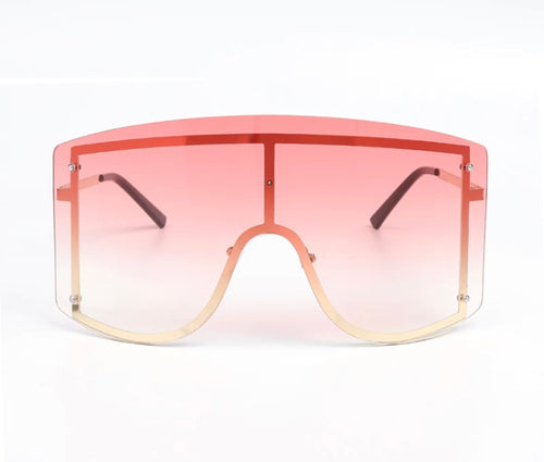 Rise & shine - pink oversize sunglasses