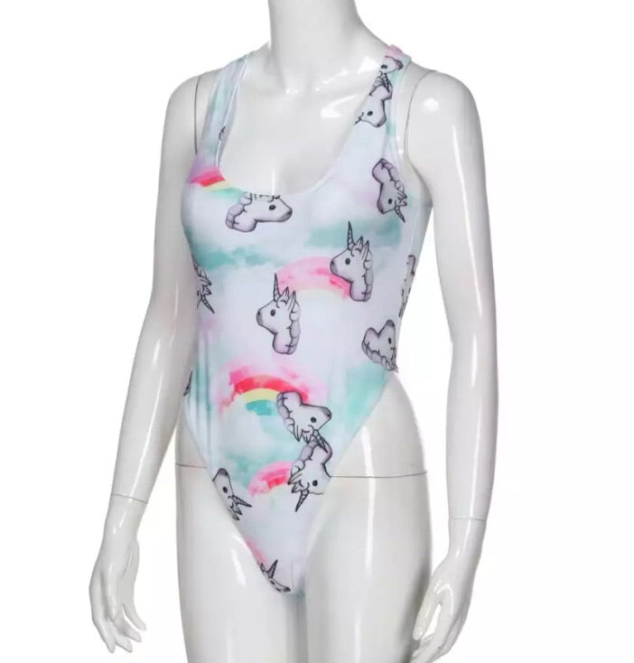 Unicorn-one piece swimsuit