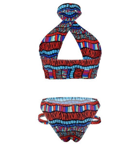 Haiti - 2 piece tribal print swimsuit