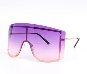 Rise & shine - purple oversize sunglasses