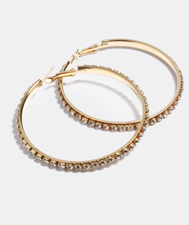 Golden girl- Gold hoop earrings