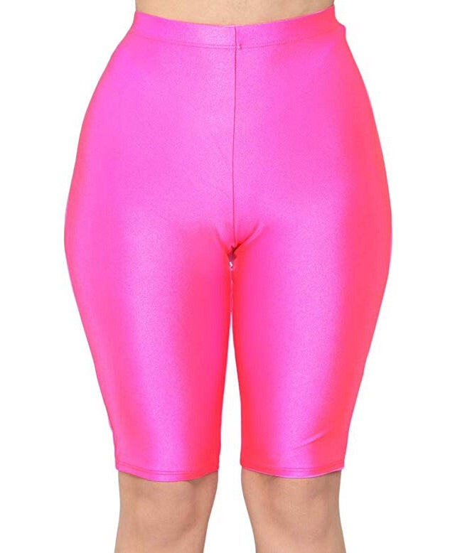 Pink biker shorts