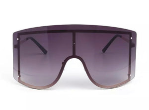 Rise & shine - black oversize sunglasses