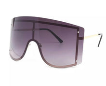 Rise & shine - black oversize sunglasses