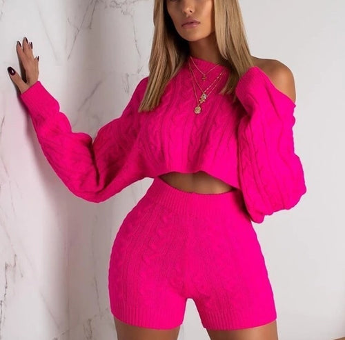 Stay- neon 2 piece matching short set