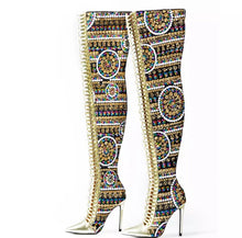 Sometimes -sequences knee high boots