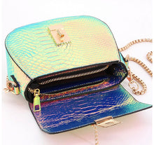 Sneaky- rainbow hologram mini purse