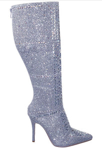 Classy - bling over knee boots